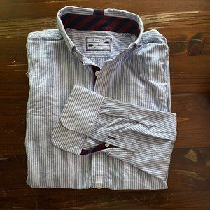 Weyhill & Wharf Silk Trim Striped Oxford